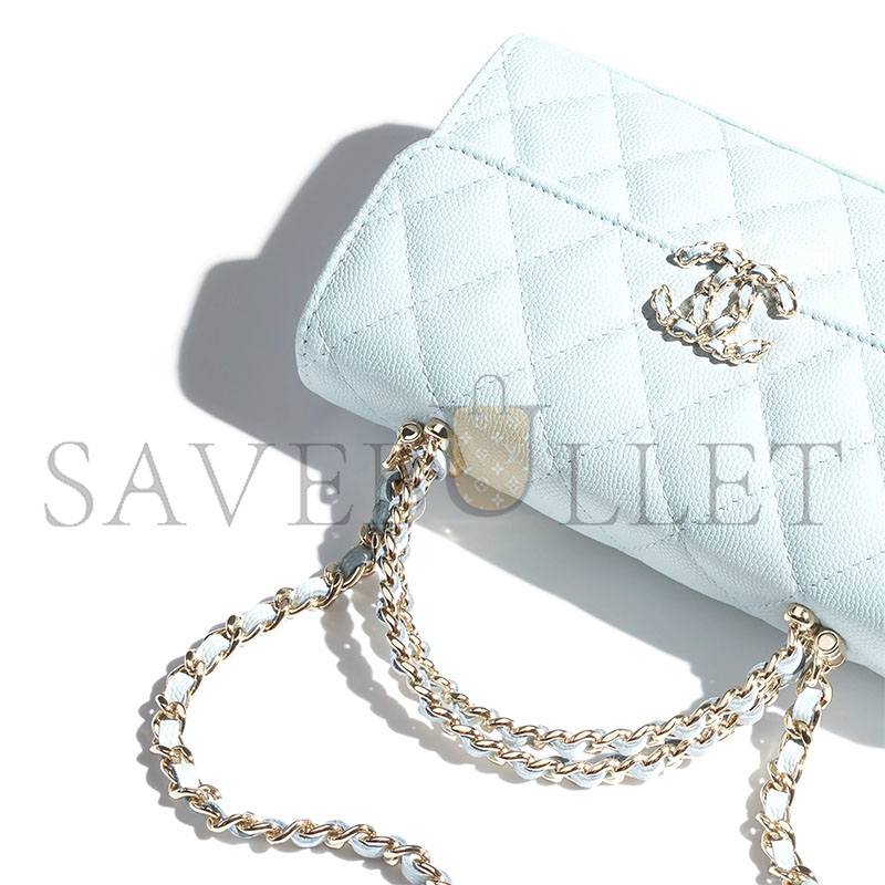 Ch*el flap phone holder with chain ap3238 (18*10*5cm)